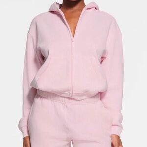 Skims Cherry Blossom Zip Up Hoodie